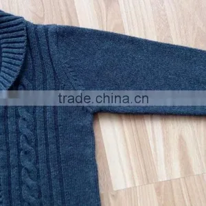 Fashion Winter Long Sleeve Cable Knitting Cardigan Sweaters For Kids(KD23) thumbnail-2