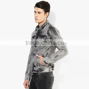 Gray Washed Fitness Casual Boys Jacket With High Quality thumbnail-4