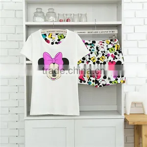 China Supplier Manufacturer 100% Cotton Cute Print Summer Young Girls Nightshirts thumbnail-1