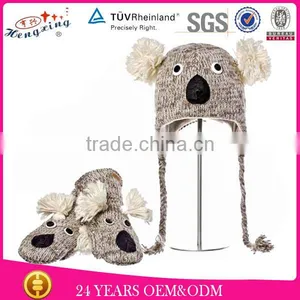 Newest Winter Koala Knitted Animal Hat For Children thumbnail-1