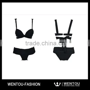 Wholesale Girls Sexy Scrunchy Cheeky Bikini thumbnail-4