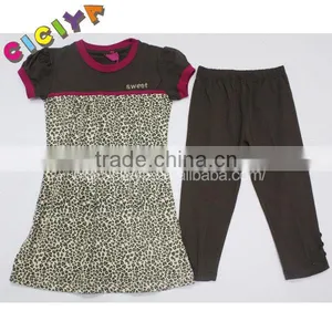 Top Design Summer Pajamas for Lady Leopard Printing Pajama 2pcs Set Custom Wholesale thumbnail-1