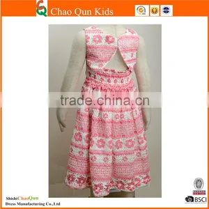2017 Baby Girl Latest Fashion Embroidered Lace Floral Dresses for Girls Wholesale thumbnail-3