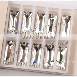 White Clear Crystal Beads Sew on Beads for Wedding Dress thumbnail-5