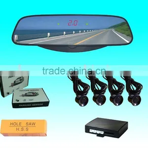 Mini LED Display Parking Sensor Car Rear Mirror thumbnail-1