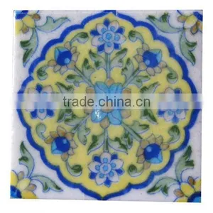 Vintage Blue Pottery Tiles, Blue Pottery thumbnail-1