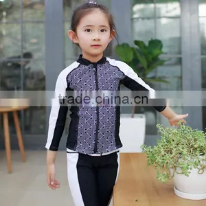 2017 Latest Design Chinese Style Swim Suit Cute Baby Girl Two Pieces Swimwear thumbnail-5