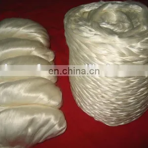 Fine Fiber Natural Color 100% Tussah Silk Roving thumbnail-1