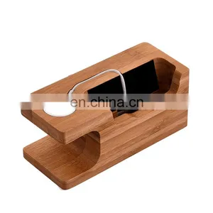 Best Quality Wood Office Gift Hanging Watch Holder Wood Cell Phone Stand With Custom Design thumbnail-1