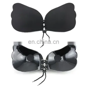 Sexy Deep V-shaped Gel Invisible Backless Bra Self Adhesive Strapless Bandage Silicone Breast Lift Push Up Fly Bras thumbnail-2