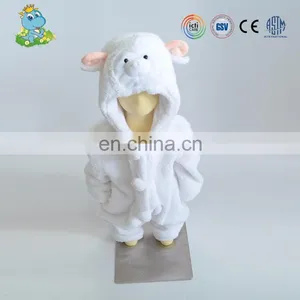 Custom Wholesale White Baby Winter Sheep Animal Romper thumbnail-1