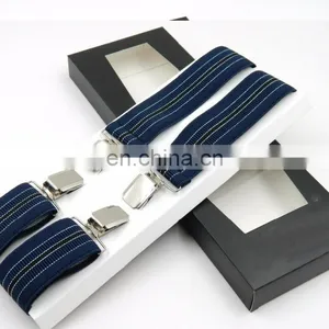 Yiwu Wholesale Fashion X Shape Jacquard Braces Suspenders for Men Custom Suspenders Men's Suspenders thumbnail-5