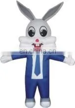 Hot Sale Inflatable Yellow Piggy /advertising Movable Cartoon Character thumbnail-4