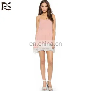 Bottom Fringed Sexy Women Casual Vintage Clothing Dress thumbnail-1