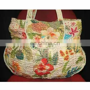 Floral Kantha Bag Handbag thumbnail-1