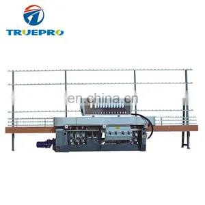 Glass Straight Line Polishing Edger With 45 Angle / Glass Edging Machine With PLC Control thumbnail-1