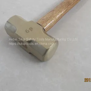 Explosion-proof Non Sparking Tools Sledge Hammer With Wooden Handle thumbnail-2