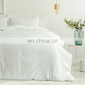 Fashion Durable Plain Color Water Wash Cotton Duvet Cover Set thumbnail-7