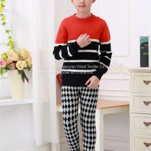 Unisex Cotton Casual Pants Children's Cashmere Trousers Kids Plaid Trousers Children's Pants thumbnail-1