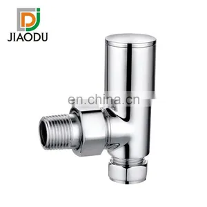 JD-232P-J 1/2" 15mm Brass Thermostatic Wooden Retro Radiator Valve for Underfloor Heating System thumbnail-5