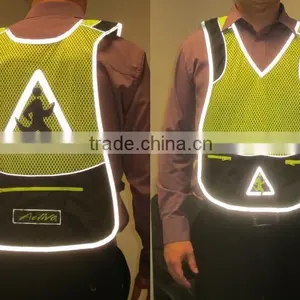 2016 NEW Style Reflective Black Safety Vest for Walker thumbnail-2