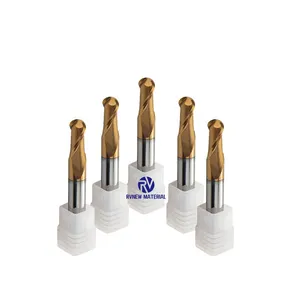 RV 55HRC Ballnose End Mill 2flutes Carbide Tungsten CNC Cutter thumbnail-2