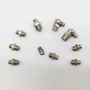 M6 X 1mm 45 Degree Metric Grease Nipple Fitting Iron Galvanized Grease Nipple thumbnail-2