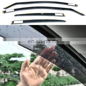 4pcs Auto Parts Window Door Visor Weather Shield for Universal Car thumbnail-2
