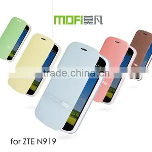MOFi Flip Leather Cover Case for ZTE N919, Mobile Phone Accessory for ZTE N919D Case thumbnail-1