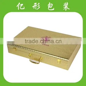 2015 Luxury Automatic Girls Cosmetic Box Hand Made Leather Jewellery Box thumbnail-1