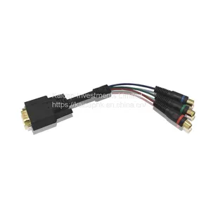 VGA HD15 to Component RCA Breakout Cable Adapter Male to Female Computer Video Connectors Display Screen Cable thumbnail-1