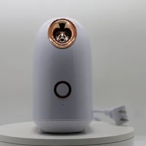 Facial Humidifier Vaporizer Beauty Skin Care Portable Facial Steamer Home Use Face Deep Cleaning Ionic Facial Sauna thumbnail-1