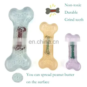 Dog Bone With 5 Flavors Grind Teeth Bone Toy,peanut Butter Spreadable and Durable Toy thumbnail-5
