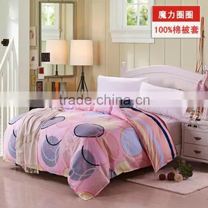 Pink Color Round Circle 100% Cotton Bedding Set Beautiful Bed Sheet Sets Simple Pattern Bedding Set thumbnail-1