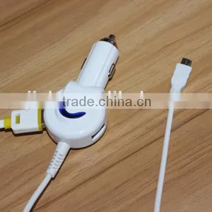 3.1A 3100mA 3in1 Vehicle Charger Android Device and Smart Phone Car Charger With 6 Feet Cable thumbnail-6