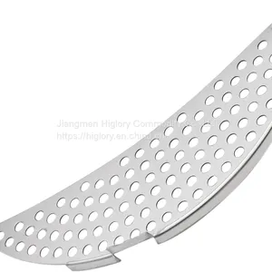 Kitchen Stainless Steel Fruits and Vegetables Washing Strainer Draining Colander Basket Durable Hander & Base Mesh Colanders thumbnail-2