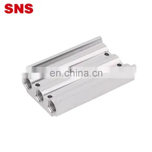 SNS Manifold Series Air Pneumatic Aluminum Alloy Solenoid Valve Base Manifold Block thumbnail-4