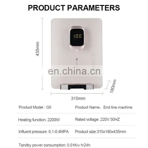 Nobana 22L/h Wall Mounted Hot Water Dispenser for Home Use thumbnail-3
