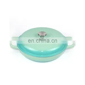 Cast Iron Enamel Cooking Pot Kitchenware Dutch Oven Casserole thumbnail-5