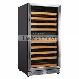 230L Commercial Free Standing Dual Zone LED Inside Touch Panel Wine Bottle Cooler thumbnail-1