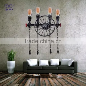 Excellent Quality Iron Industrial Water Pipe Lighting Wall Lamp thumbnail-1