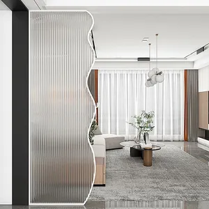 Modern Minimalist Decorative Living Room Divider Art Glass Partition Screen Indoor Partition thumbnail-3