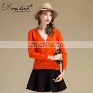 2018 New Style Sweaters Women Zip Cardigan Knit Cachemire 100 % Sweater thumbnail-1