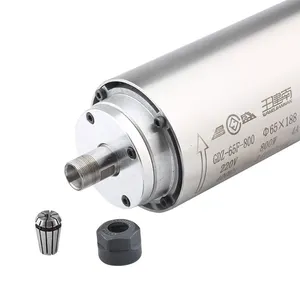 CNC Air-Cooled Spindle 800w 220V 380V Woodworking Spindle Motor Φ65x188 400Hz 24000RPM For CNC Router Milling Engraving Machine thumbnail-2