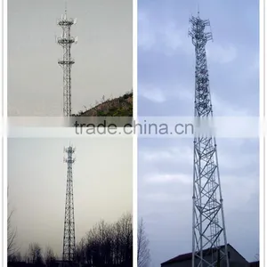 GSM Factory Price Mobile Towers With Hot Dip Galvanization and Powder Coating thumbnail-1