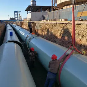 GRP Pipe Corrosion Resistant High Stiffness Export to Worldwide Support Customization thumbnail-3