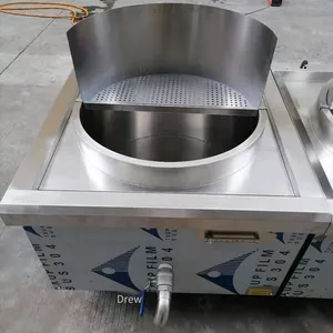 Deru Luxury 15kw Integrated Soup Stove, Electric Cooking Range for Canteen Kitchen, 700 Large Pot Stove for Beef and Mutton Soup thumbnail-2