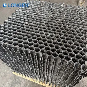 Custom Refractory Anchor Perforated Grid Refractory Lining Metal Cellular Grid Crimp Hex Grid thumbnail-2