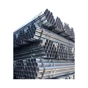 Hot Dip Galvanized 6 Meter GB Round Iron Scaffolding Tube Factory Price ERW Technique Welding and Bending Services Offered thumbnail-1
