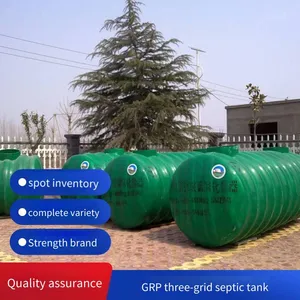 Finished Frp Septic Tanks Specially Designed for Schools, Three - Chamber Buried Type, Domestic Sewage Collection and Purification Devices thumbnail-4